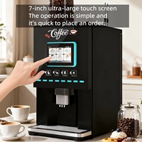 Distributeur automatique de café de bureau avec API SDK ouverte pour méthodes de paiement locales, machine à expresso et Americano commerciale pour magasin autonome