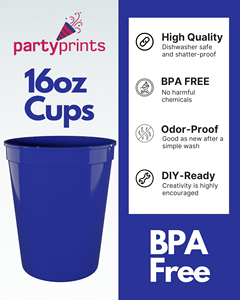 100 gobelets en plastique promotionnels avec logo, 8 oz, 10 oz, 16 oz, 20 oz, 32 oz, gobelets de fête en plastique incassables - Product Image 3
