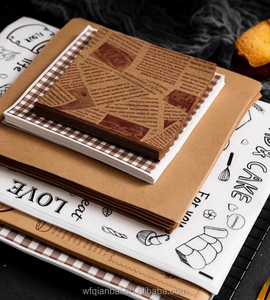 Papier sulfurisé imprimé alimentaire personnalisé pour <span class=keywords><strong>panier</strong></span> <span class=keywords><strong>de</strong></span> cuisson vapeur, gâteau basque, papier silicone antiadhésif - Product Image 6