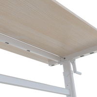 Escritorio Ajustable Manualmente H2 Sin Motor, Patas de Escritorio Ajustables en Altura, Mesa de Oficina Moderna para Computadora
