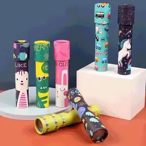 2022 yeni varış oyuncaklar mini ahşap çiçek dürbünü gözlük diy kaleidoscope toptan diğer bilim eğitici oyuncaklar çocuk