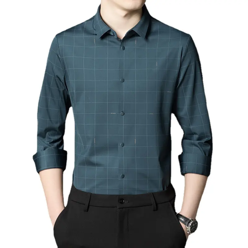 Custom Heren Kleding Italiaanse Stijl Amazon Shirts, Hot Selling Nieuwe Gentleman Katoenen Linnen Jack Shirt 2024/