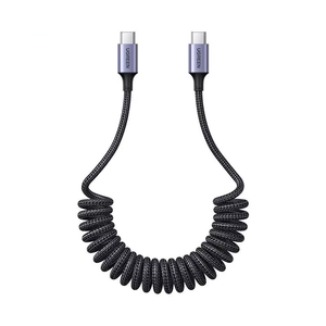 สายชาร์จ UGREEN แบบสปริง <span class=keywords><strong>USB</strong></span> Type C to <span class=keywords><strong>USB</strong></span> C รองรับการชาร์จเร็ว 100W PD ความยาว 1.5 เมตร สำหรับ <span class=keywords><strong>Apple</strong></span>, Huawei, Samsung - Product Image 1