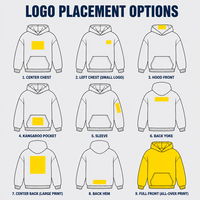 Hoodie Fleece Custom Logo Merek Sendiri AS, Bahan Campuran Polyester Katun 350gsm, OEM ODM, Pengiriman Cepat, Hoodie Vintage