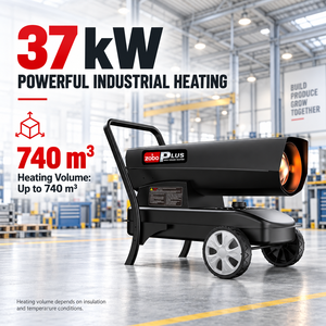Zobo 20kw 30kw 50kw 60kw nouveau design industriel diesel à air forcé chauffe au kérosène pour serre à vendre - Product Image 1
