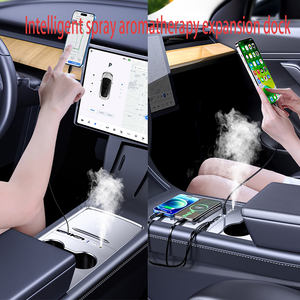 Nuovo arrivo cellulare Docking usbc caricabatterie per auto Docking Station con aromaterapia per <span class=keywords><strong>Tesla</strong></span> modello Y/3 - Product Image 5