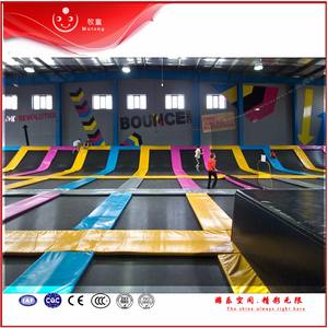 Trampoline de saut d'intérieur multicolore populaire pour enfants et adultes, prix d'usine, <span class=keywords><strong>parc</strong></span> d'aventure en plastique durable - Product Image 6