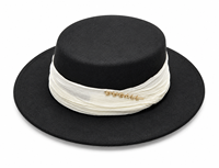 Chapeau Fedora en gros, personnalisé en usine, avec logo métallique, bord large, en feutre de laine, accessoires de ceinture pour femme, pour fêtes et occasions formelles, vintage, durable