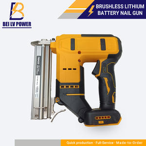 Cloueuse droite <span class=keywords><strong>sans</strong></span> <span class=keywords><strong>fil</strong></span> industrielle en bois de haute qualité avec batterie au lithium pour le travail du bois - Cloueuse à acier de niveau DIY - Product Image 2