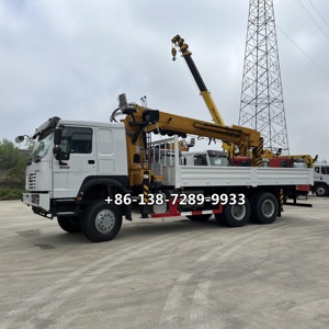 HOWO AWD <span class=keywords><strong>10t</strong></span> 12ton 14ton מנוף הרמה רכוב משאית למכירה משאית מנוף נייד