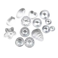 Moules à bombes de bain en aluminium de 16 formes, non toxiques, écologiques, réutilisables pour la fabrication artisanale de bombes de bain et de savons