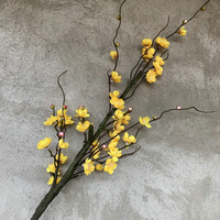Retro Cina gaya dekorasi rumah bunga wintersweet pohon bunga plum mekar dekorasi Natal