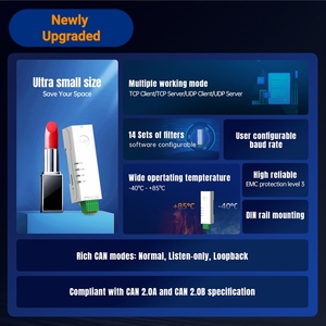 Convertisseur GCSY DIN Rail RS485 <span class=keywords><strong>RS232</strong></span> vers CAN, communication de données bidirectionnelle série vers CAN, USR-CAN114/112 - Product Image 5