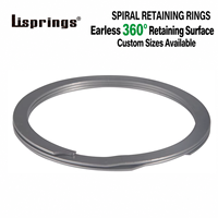 Spiral Retaining Ring Double Layer Plain Finish Metric Size 2.0-1000mm Lispring Multi-industry Fastener