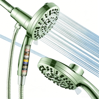 Pommeau de Douche Filtrant Haute Pression 2-en-1 avec Système Magnétique Anti-Colmatage, 10 Modes de Jet, Personnalisable OEM pour Salle de Bain