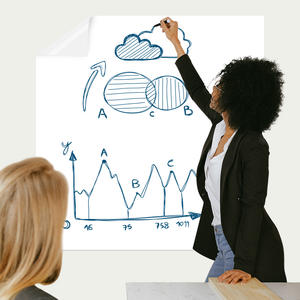 Pizarra Electrostática para Niños, Adhesivos de Pared, Escritura con Bolígrafo de Agua, Adhesivo Estático, Resistente al Agua, Removible, Sin Residuos de Pegamento - Product Image 4