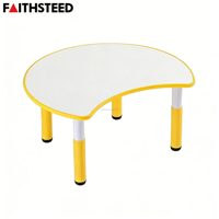 Table pour enfants réglable et durable, ergonomique, rectangulaire, bureau d'apprentissage préscolaire pour la salle de classe, usage domestique, bureau pour enfants