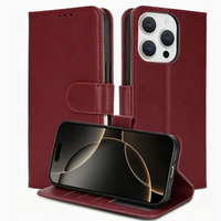 Étui portefeuille rétro en cuir PU avec porte-cartes et coque de protection en TPU pour iPhone 17e Air 16 Pro Max 15 14