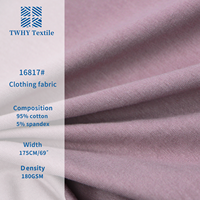 Tissu en jersey de coton doux respirant avec élasthanne, vente en gros au Canada, lot de tissus en stock pour t-shirts féminins