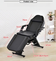 Chaise de massage multifonction chinoise meubles de salon réglables lit de massage facial lit de beauté spa avec rangement et massage
