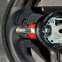 Volant en cuir noir en fibre de carbone avec touches rouges M1 M2 pour BMW F30 535i F10 F15 F36 F20 F22 F25 F32 F80 M3 M5 X5m F85 M8 F92