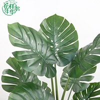 Plante artificielle Monstera tropicale de 150 cm de hauteur, feuillage vert réaliste pour l'aménagement paysager intérieur, extérieur et commercial