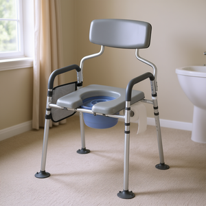 Silla de Inodoro con Altura Ajustable, Asiento Elevado de Aleación de Aluminio para Personas Mayores y con Discapacidad - Product Image 2