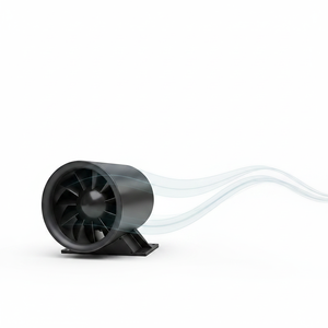 Ventilador Extractor de Aire Eléctrico Silencioso de Plástico para Montaje en Pared de Baño con Temporizador de Apagado Retardado para Conductos en Línea, Venta al por Mayor - Product Image 4