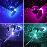LUYI Boule disco miroir suspendue de 2/4/6/10/15/20/25/30/40/50/60/80/100 cm pour la décoration de la maison, des fêtes, des festivals et de Noël