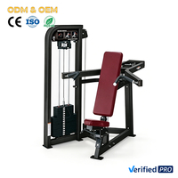 Liva LH-02 Machine de presse à épaules assise professionnelle à charge par poulie, équipement d'entraînement des épaules à poste unique pour salle de sport