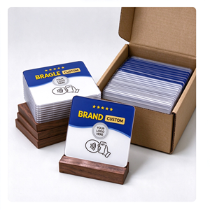 Carta NFC per Recensioni Aziendali Programmabile e Riscrivibile, Supporto per Carta NFC con Logo Personalizzato, Codice QR, Biglietto da Visita Impermeabile - Product Image 6
