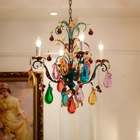 Lustre LED en verre de Murano de style italien, design fruitier, pour salon et chambre de luxe, éclairage vintage