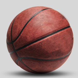 Balón <span class=keywords><strong>de</strong></span> Baloncesto <span class=keywords><strong>de</strong></span> Cuero Vacuno Auténtico, Resistente, Tamaño Estándar 6/7, para Entrenamiento Deportivo y Competición en Exteriores - Product Image 4