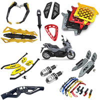 Accessoires de moto modifiés pour SYM ADXTG 125 CNC Verrouillage de frein à main Couvercle de protection du réservoir d'eau Pédale de garde-corps Pédale