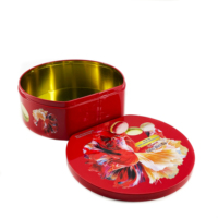 Boîte cadeau en fer blanc en forme de Père Noël, recyclable, de la marque Junmei, en matériaux recyclés, couleur et logo personnalisables, pour aliments, vente en gros