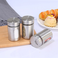 Bouteilles à condiments en verre personnalisées, pots à épices ronds pour la cuisine, salières et poivrières, durables, écologiques, modernes