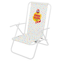Chaise de plage brésilienne pliable à 2 positions, réglable en hauteur, en métal