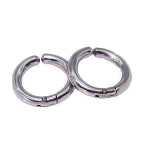 Pendientes de aro con clip de acero de titanio, negro, plateado, dorado, joyería de moda unisex, sin perforación, para mujeres y hombres - Product Image 5