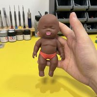Grande poupée souple en TPR pour bébé, jouet anti-stress à presser, idéale pour la vente en gros et les boutiques de cadeaux