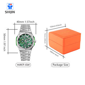 Reloj Mecánico Automático de Lujo de Alta Gama para Hombre, con Esfera Verde, Movimiento Visible, <span class=keywords><strong>5</strong></span> <span class=keywords><strong>Bar</strong></span>, Movimiento Mecánico Japonés NH70 - Product Image 6
