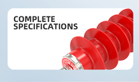 Parafoudre à oxyde métallique haute tension HY5WS-17, dispositif de protection contre la foudre à boîtier polymère pour la distribution électrique
