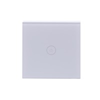 Interrupteur mural tactile sans fil moderne 1 voie pour grossiste, télécommande DIY, blanc, compatible Google Home Alexa