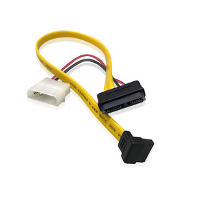 Câble Y KAICAP SAFFYL313 SATA 7+6 broches vers LP2, 1,8 m, gaine PVC, blindage feuille, 24-30AWG TC/BC/CCS pour disque dur d'ordinateur et carte mère - Product Image 3