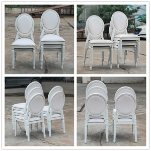 Louis XIV sedia bianca in alluminio nuovo Design Cafe Hotel banchetto matrimonio soggiorno in resina di ferro sale per <span class=keywords><strong>eventi</strong></span> in plastica - Product Image 6