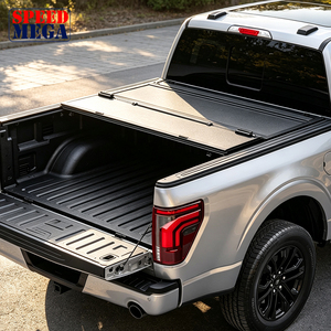 Couverture de benne rigide à trois volets encastrée pour Ford F-150 5,5 pieds, couverture de benne en aluminium à profil bas, étanche et verrouillable - Product Image 1