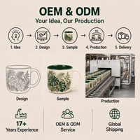 Vente en gros d'usine, tasse en céramique à large ouverture de 14,5 oz, grande capacité, tasse à café pour le thé au lait
