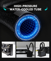 Refroidisseur liquide AIO 320W en aluminium pour boîtier d'ordinateur, triple ventilateurs 120mm (800-1800 tr/min), faible bruit 36.5dBA, LED ARGB 4 broches