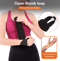 Attelle de poignet réglable à boucle auto-agrippante, attelle de compression respirante pour le sport, le travail et la récupération après une blessure