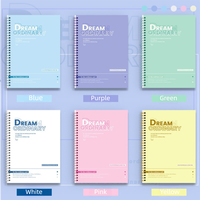 Carnets de notes en PP à spirale A5/B5 personnalisables pour le bureau, l'école et les étudiants, vente en gros