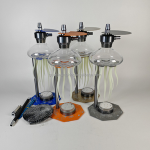 <span class=keywords><strong>Chicha</strong></span> LED 47 cm en aluminium de qualité supérieure, Narguilé en alliage, Ensemble exclusif de pipes à eau Jellyfish Hookah - Product Image 2